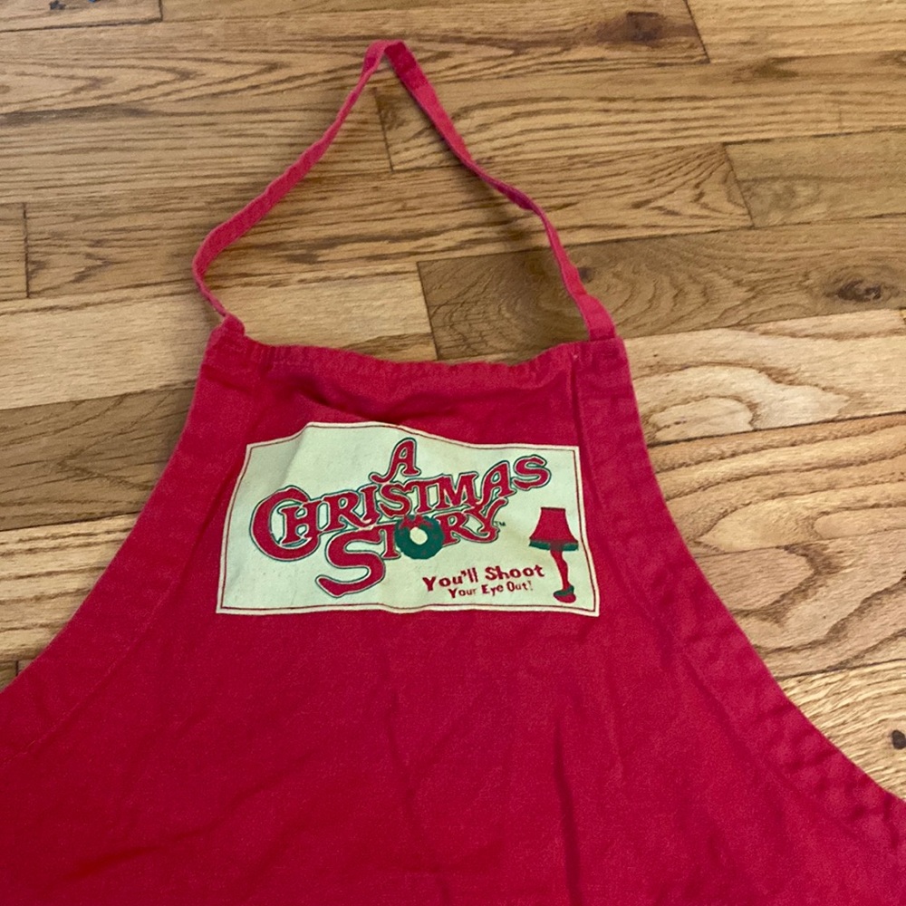 Christmas Story Apron - kid sized or smaller adult - RARE leg lamp